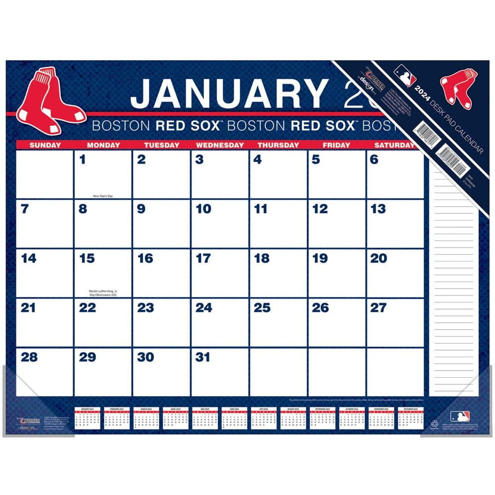 MLB Boston Red Sox 2025 Desk Pad