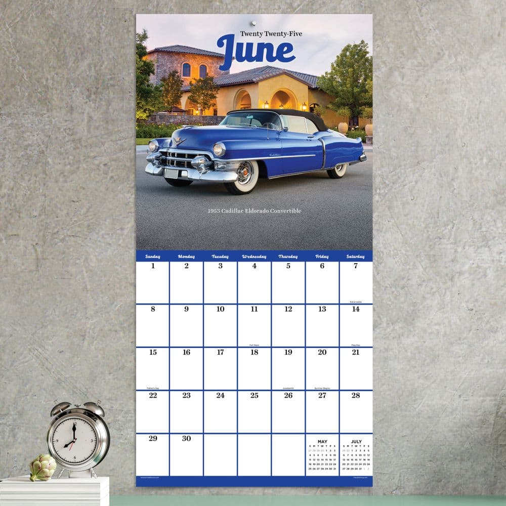 Classic Cars 2025 Wall Calendar Third Alternate Image