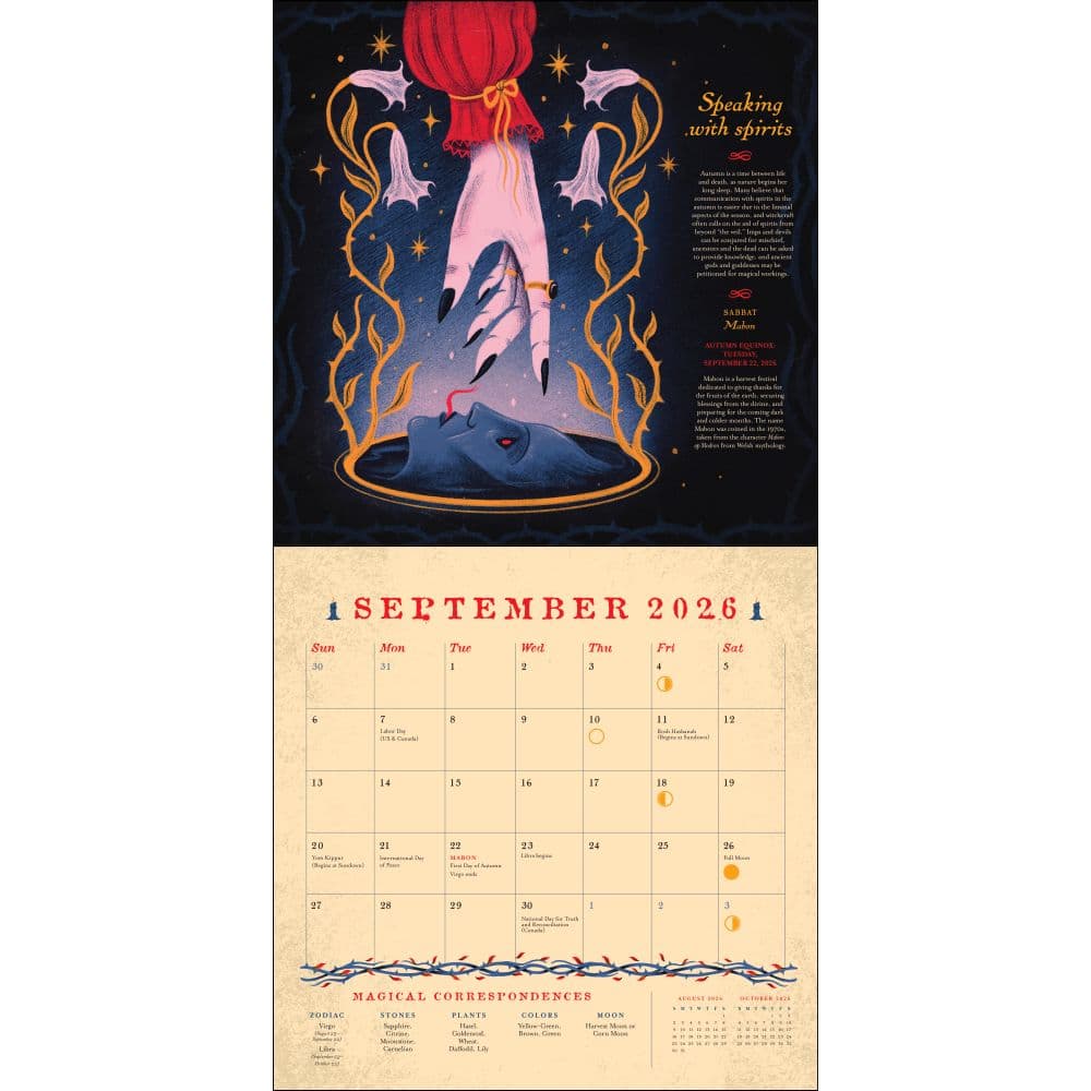 Seasons of the Witch 2026 Wall Calendar Fourth Alternate Image