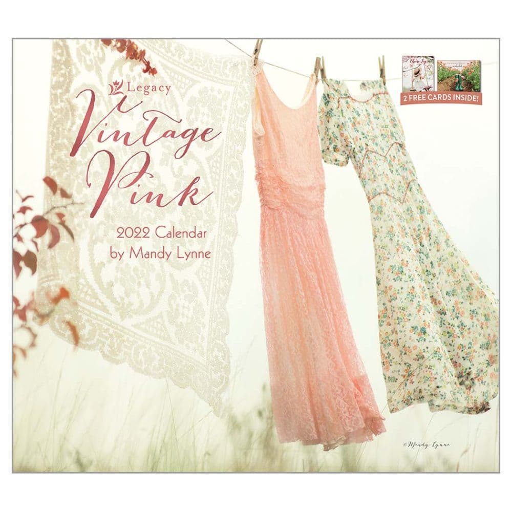 Vintage Pink 2022 Wall Calendar
