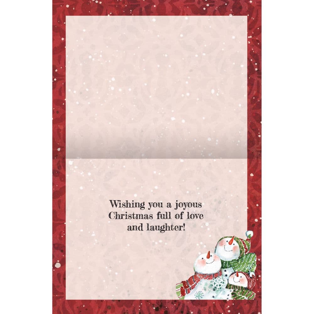 Snowman Gathering Classic Christmas Cards Alt1