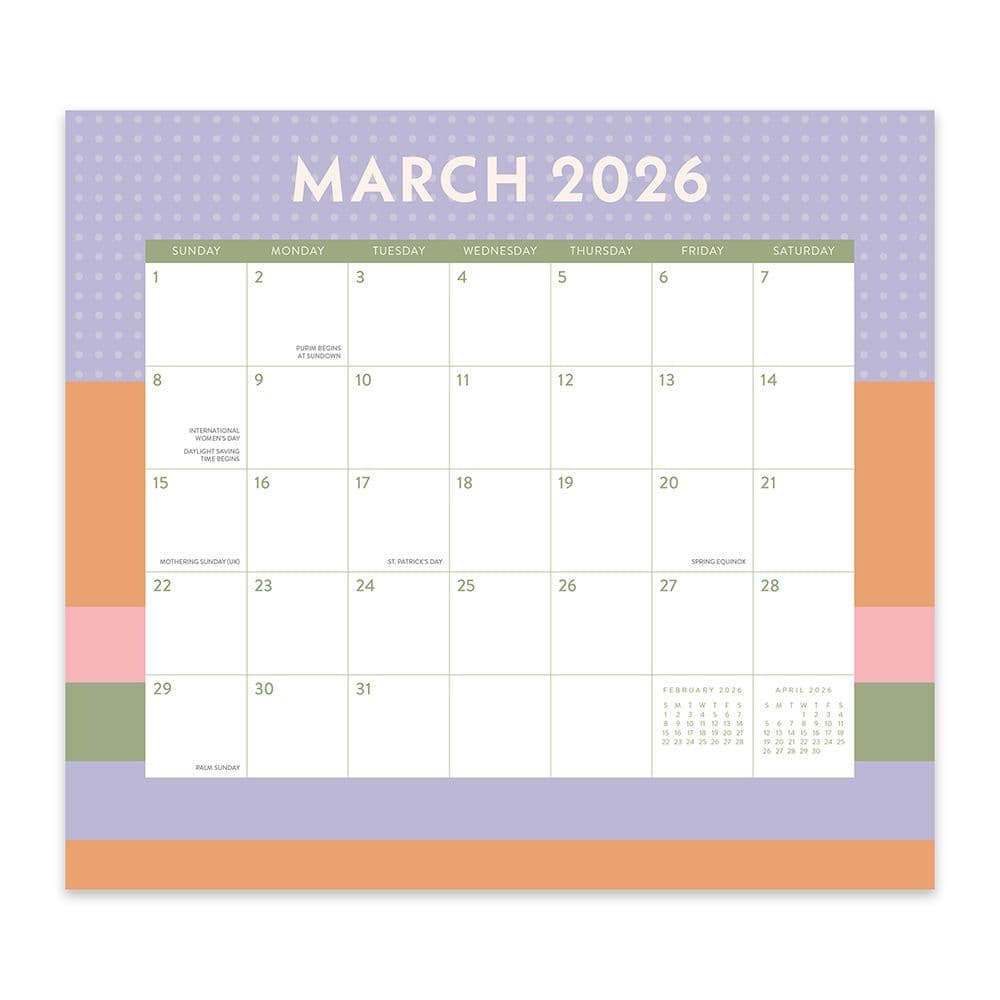 Color Block 2026 Magnetic Calendar Fourth Alternate Image