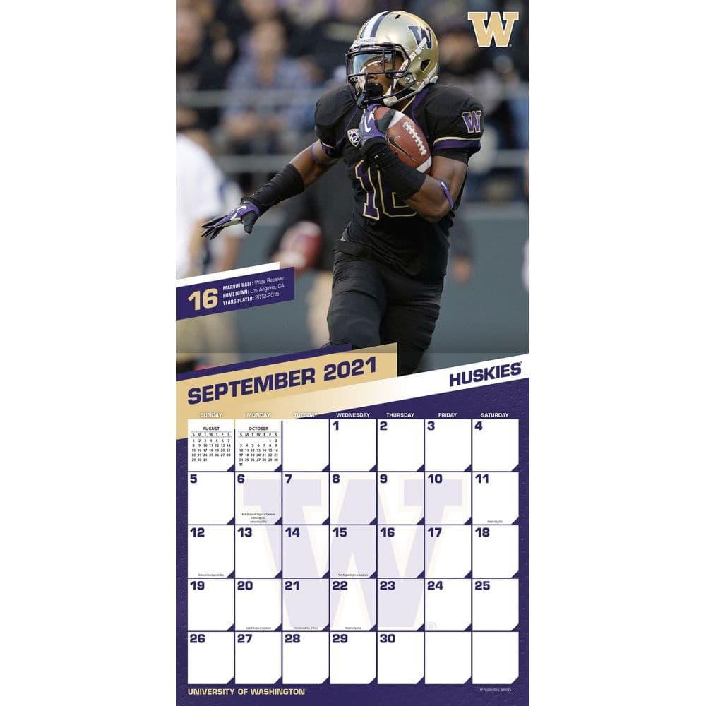 Washington Huskies 2022 Schedule Washington Huskies 2022 Wall Calendar - Calendars.com