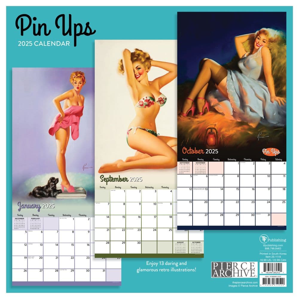 Pin Ups 2025 Wall Calendar First Alternate Image