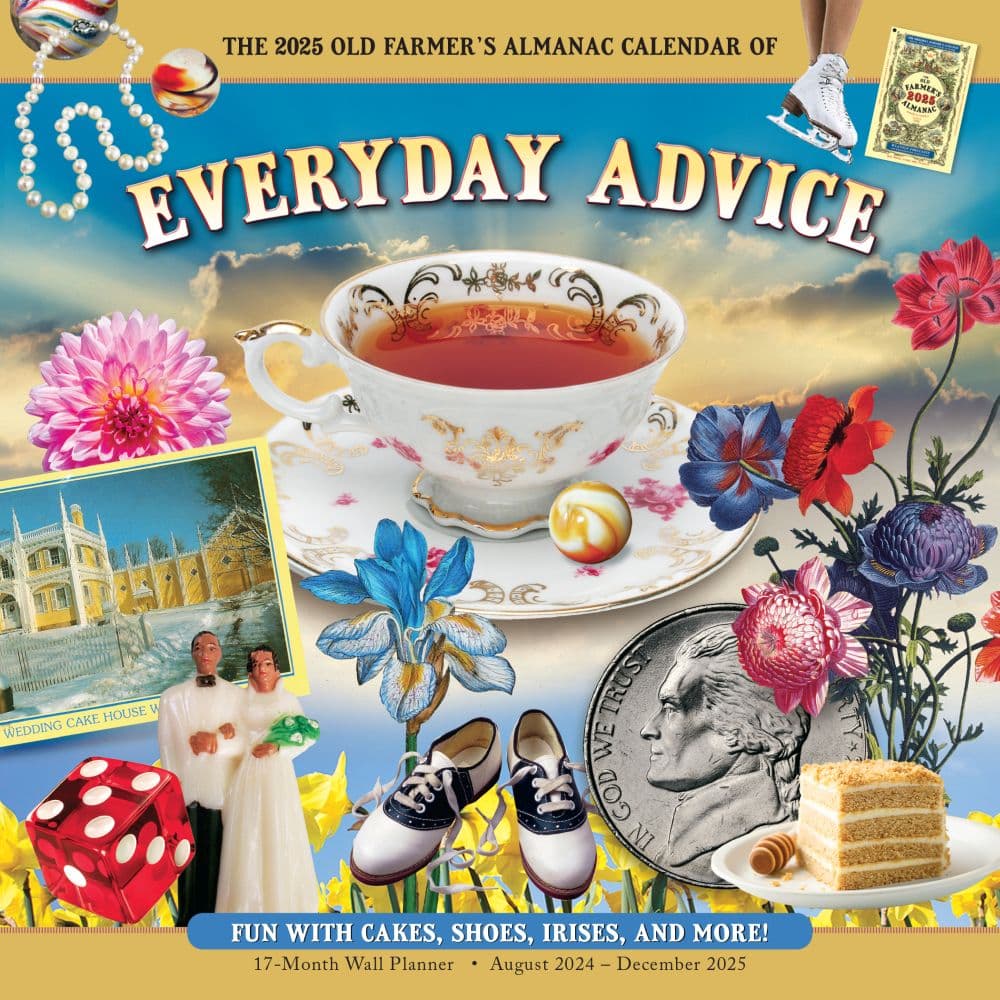 Old Farmers Almanac Everyday Advice 2025 Wall Calendar Main Product Image width=&quot;1000&quot; height=&quot;1000&quot;