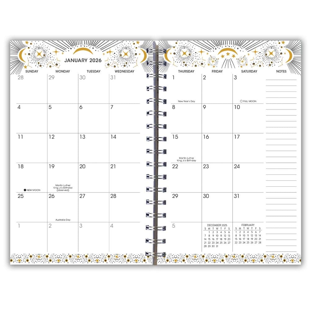 Designer Celestial Dreams Weekly 2026 Planner Second Alternate Image