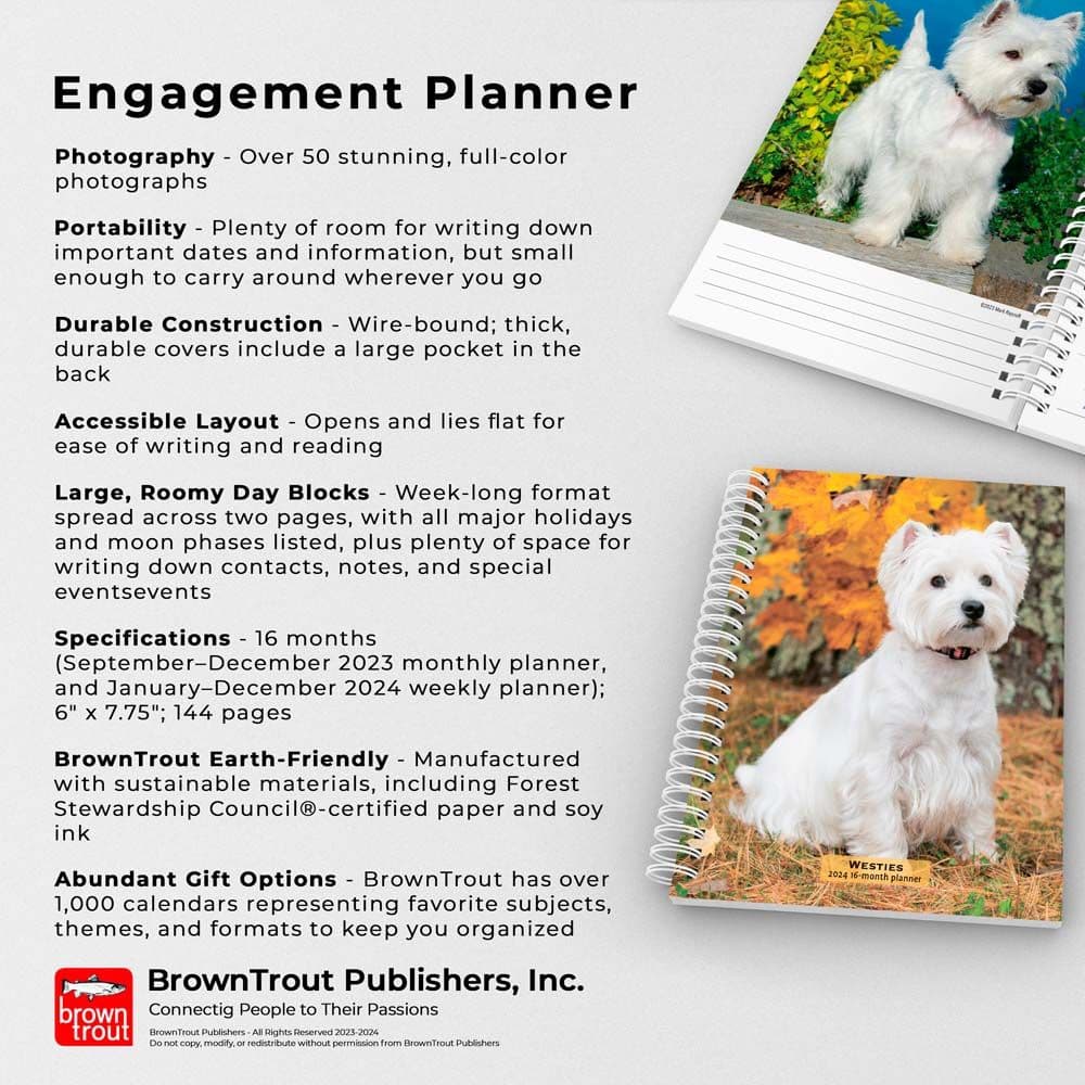 West Highland White Terriers 2024 Planner Third Alternate Image width=&quot;1000&quot; height=&quot;1000&quot;