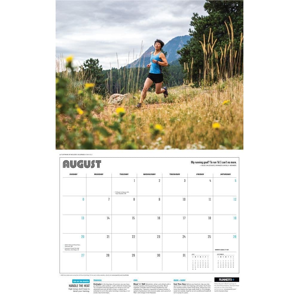 Runners World 2023 calendar - Calendars.com