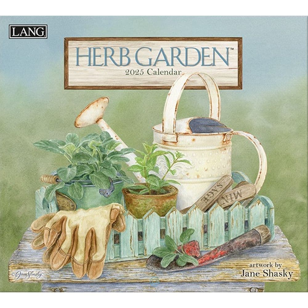 Herb Garden by Jane Shasky 2025 Wall Calendar - Calendars.com