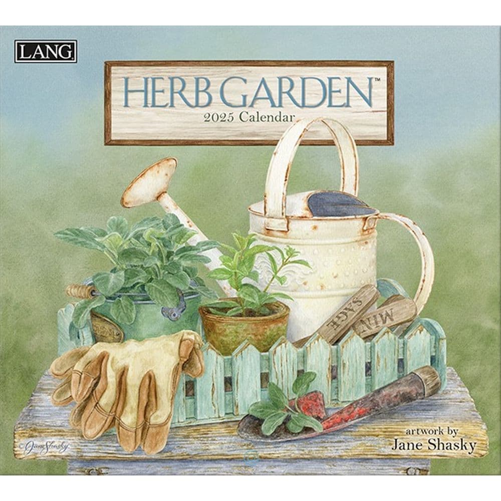 Herb Garden by Jane Shasky 2025 Wall Calendar Main Product Image width=&quot;1000&quot; height=&quot;1000&quot;