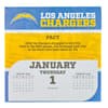 image NFL Los Angeles Chargers 2026 Desk Calendar Second Alternate Image