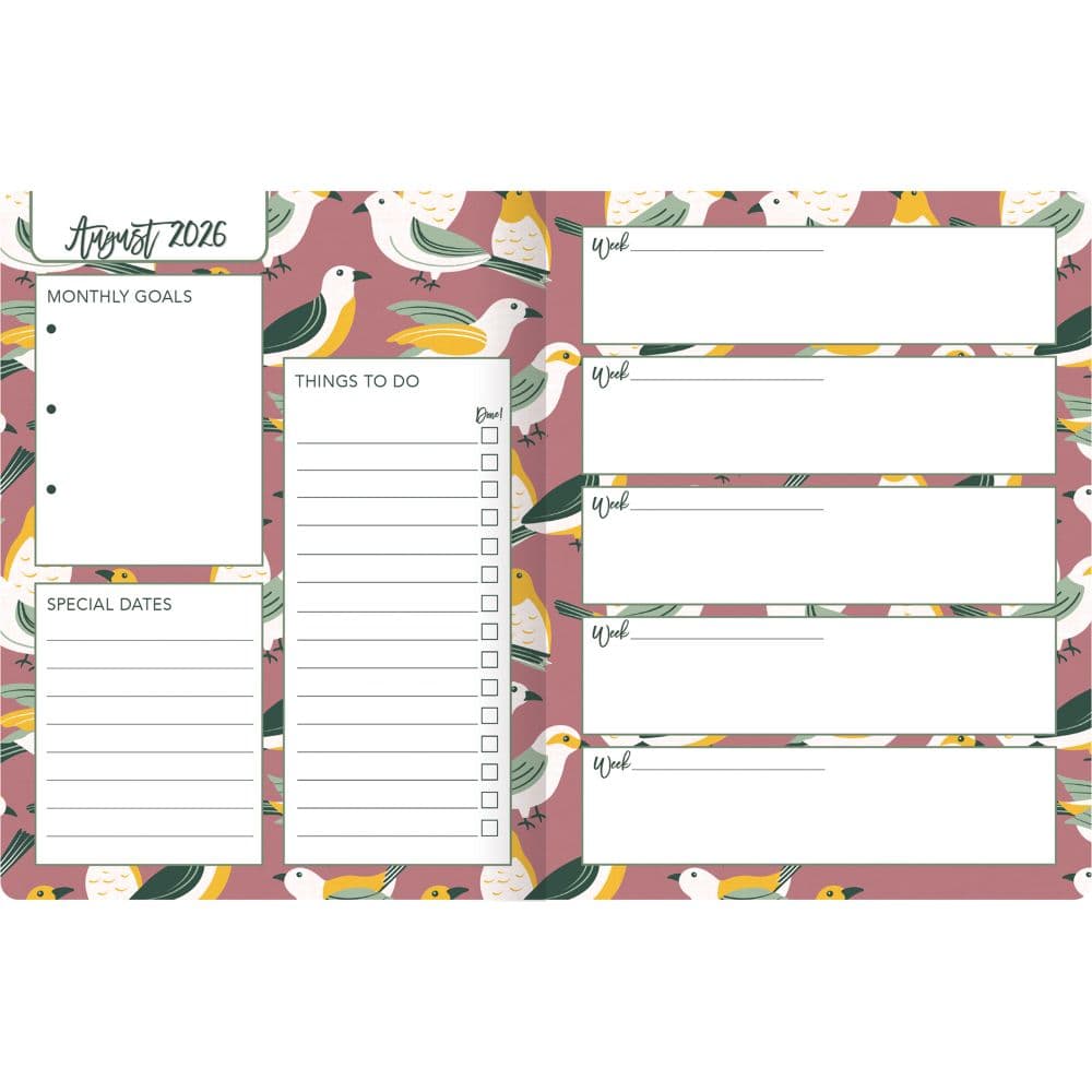 Flora and Fauna 2027 Monthly Pocket Planner by Heather Dutton Third Alternate Image