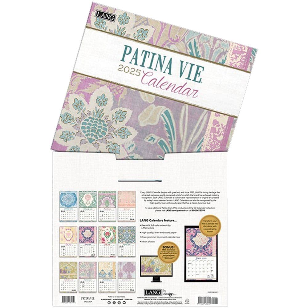 Patina Vie 2025 Wall Calendar Sixth Alternate Image width=&quot;1000&quot; height=&quot;1000&quot;