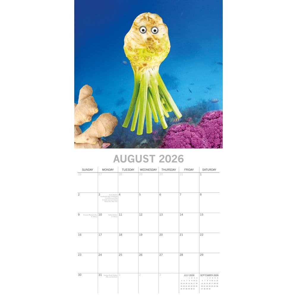 Sea Food 2026 Wall Calendar Third Alternate Image