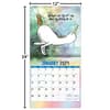 image Unicorn Yoga 2024 Wall Calendar size ruler