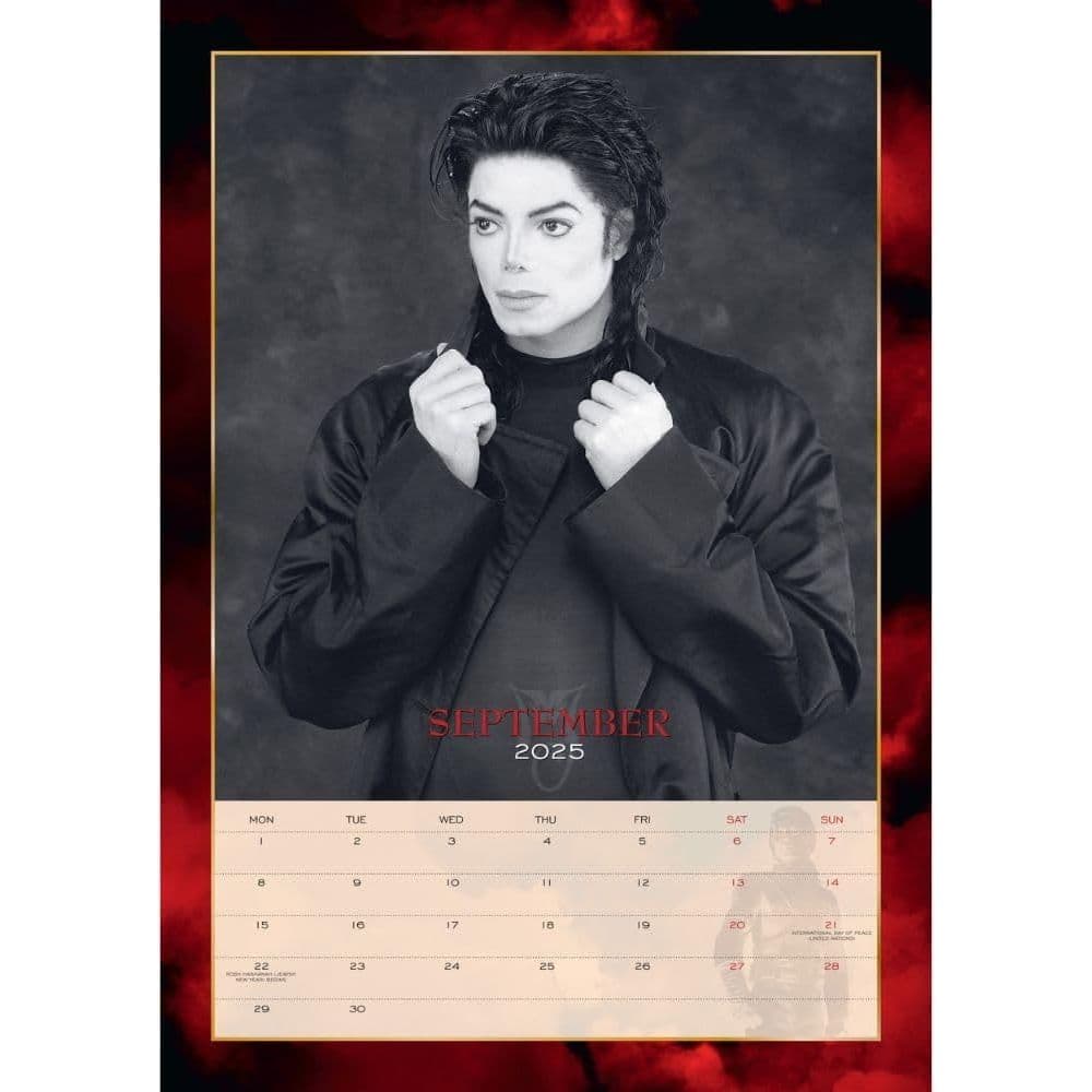 Michael Jackson Poster 2025 Wall Calendar Fourth Alternate Image