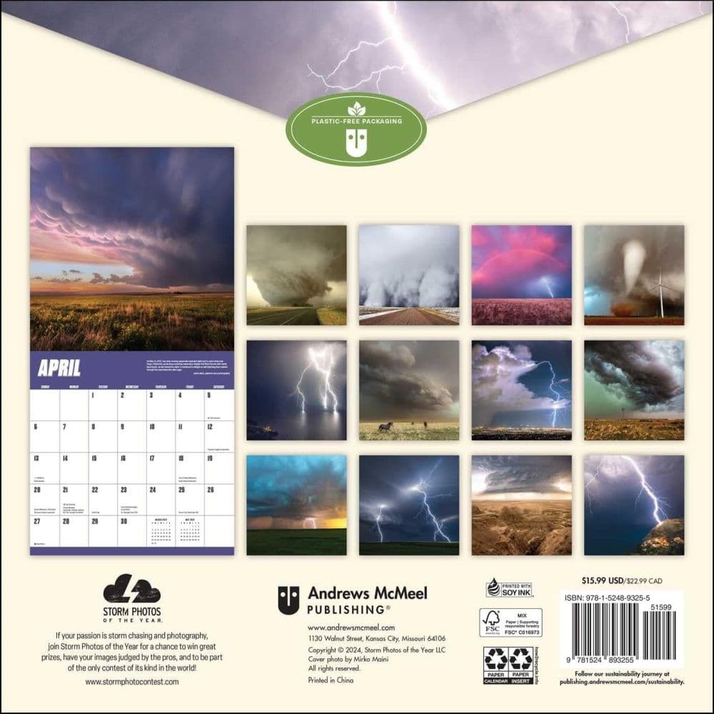 Storm Chasers 2025 Wall Calendar First Alternate Image