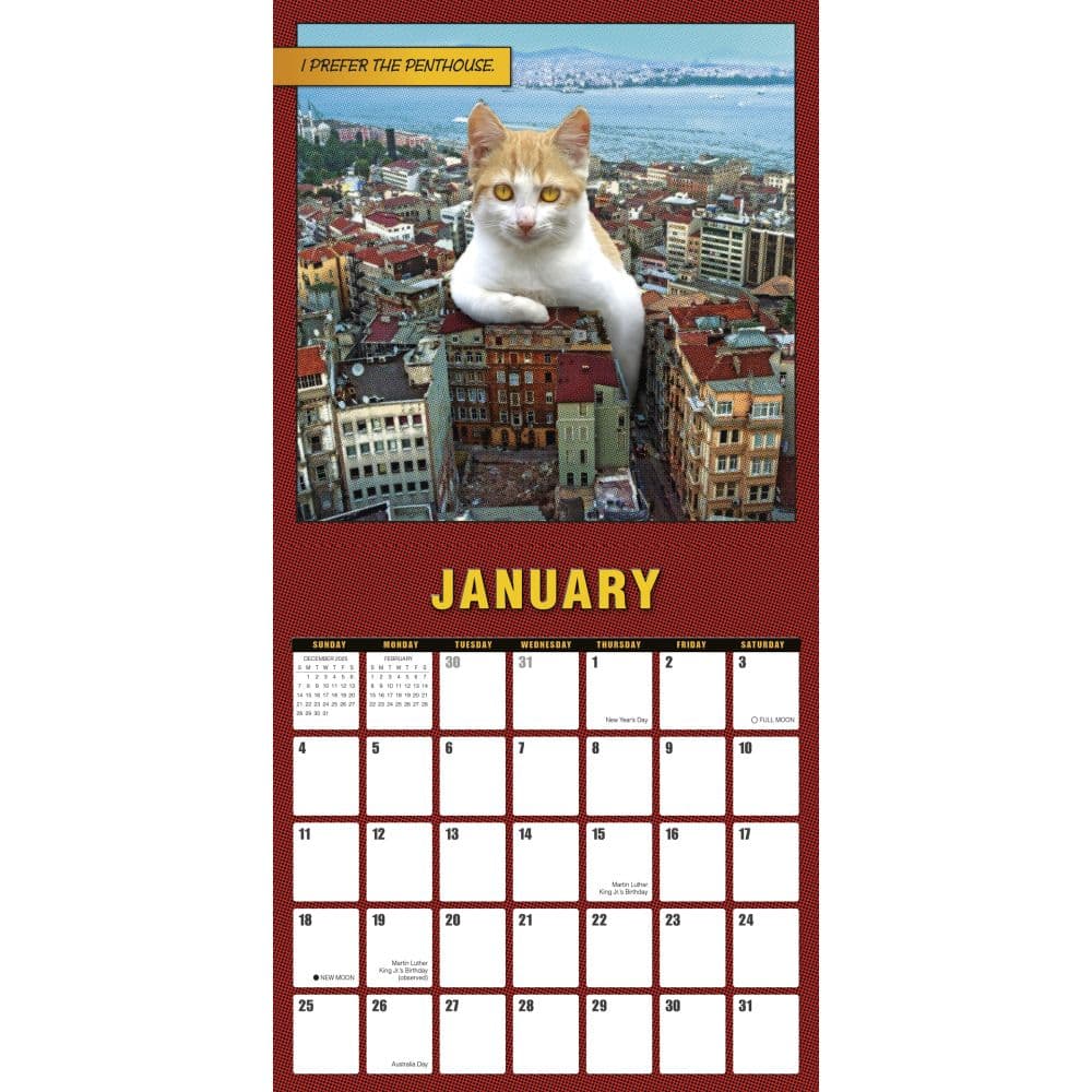 Catzilla 2026 Wall Calendar Second Alternate Image