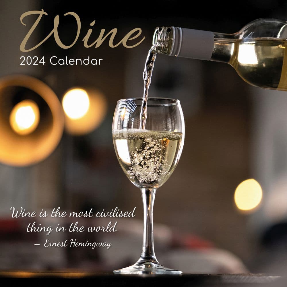 Wine 2025 Wall Calendar