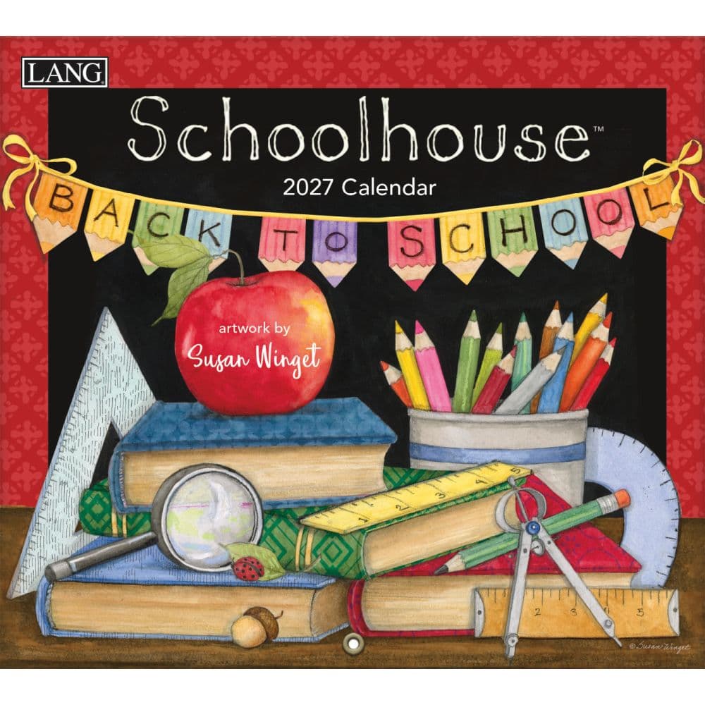 Schoolhouse 2027 Wall Calendar by Susan Winget Main Product Image