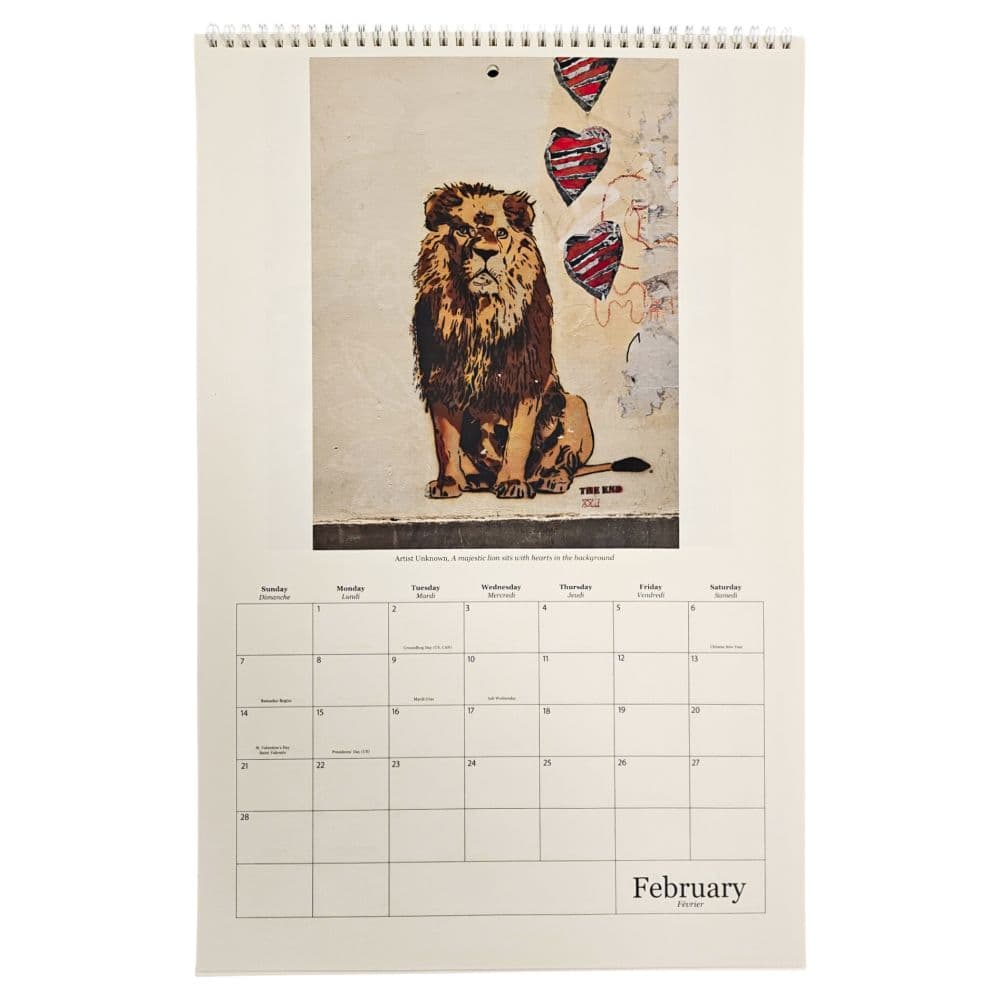 Street Art Poster 2027 Wall Calendar Third Alternate Image