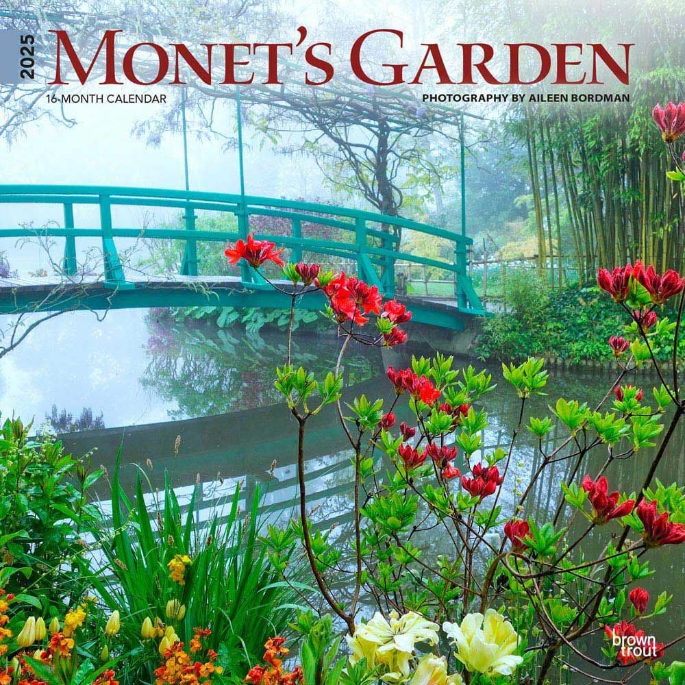 Monets Garden 2025 Wall Calendar Main Image