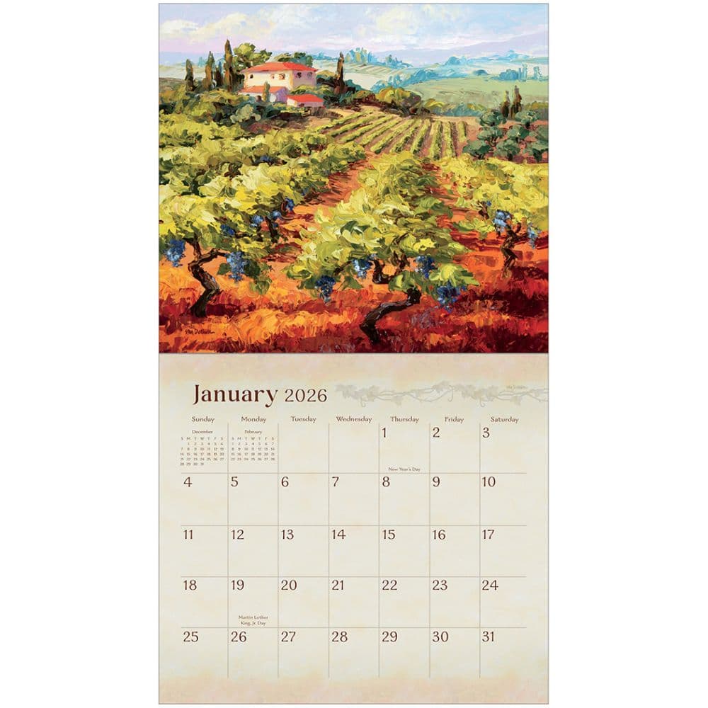 Wine Country by Erin Dertner 2026 Wall Calendar Second Alternate Image