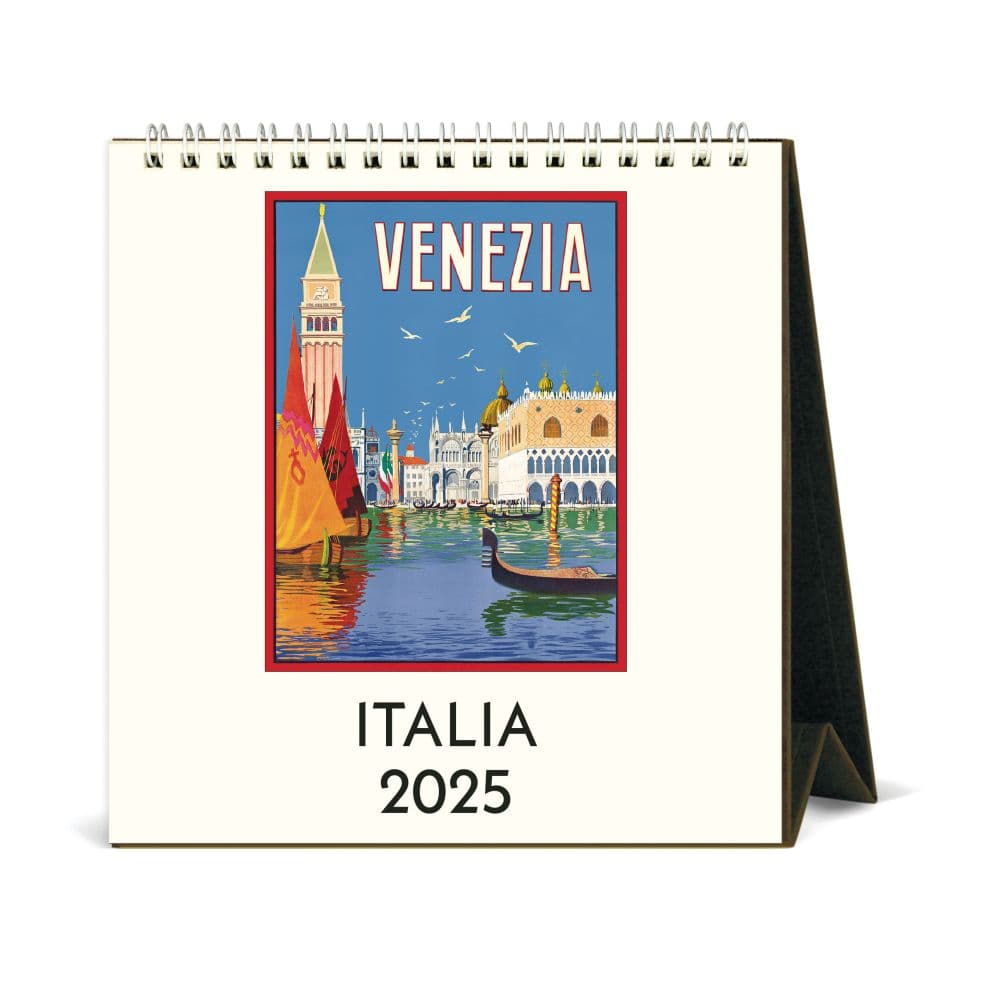 Italia Art 2025 Easel Desk Calendar - Calendars.com