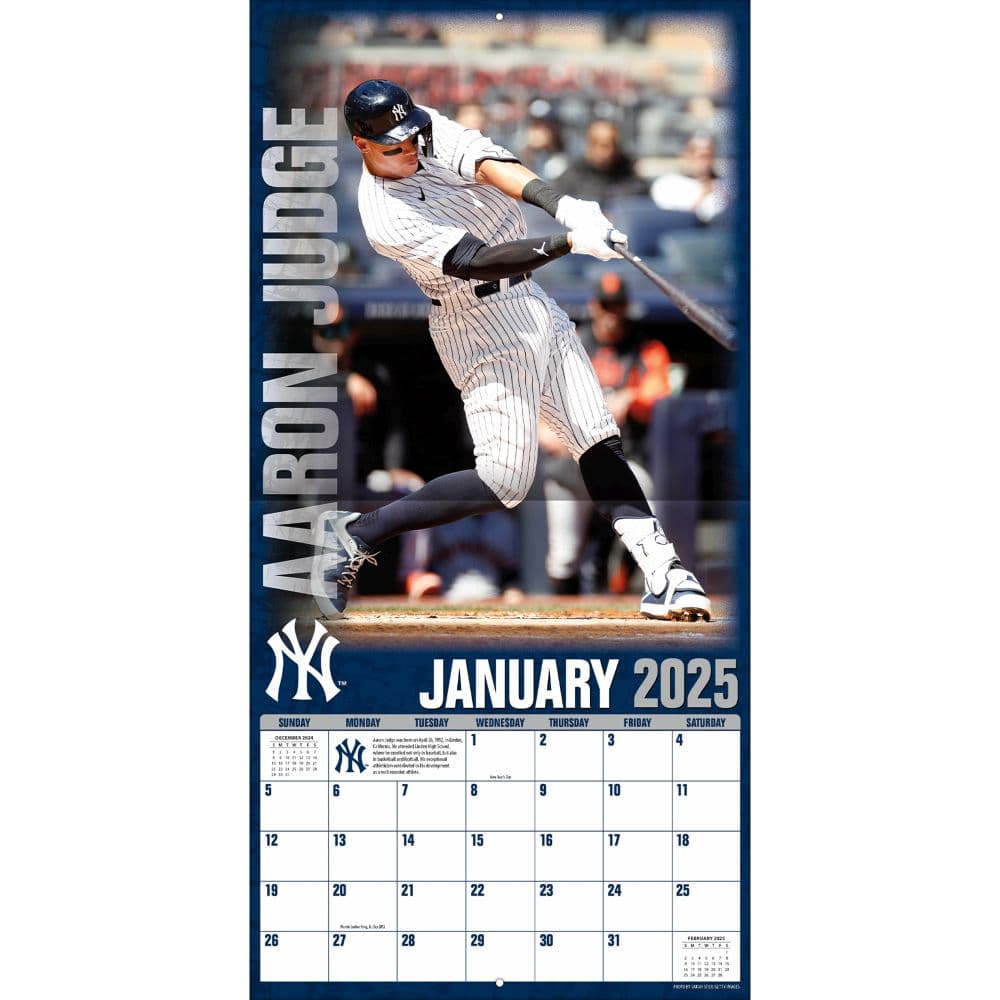 MLB Aaron Judge 2025 Wall Calendar Second Alternate Image width=&quot;1000&quot; height=&quot;1000&quot;