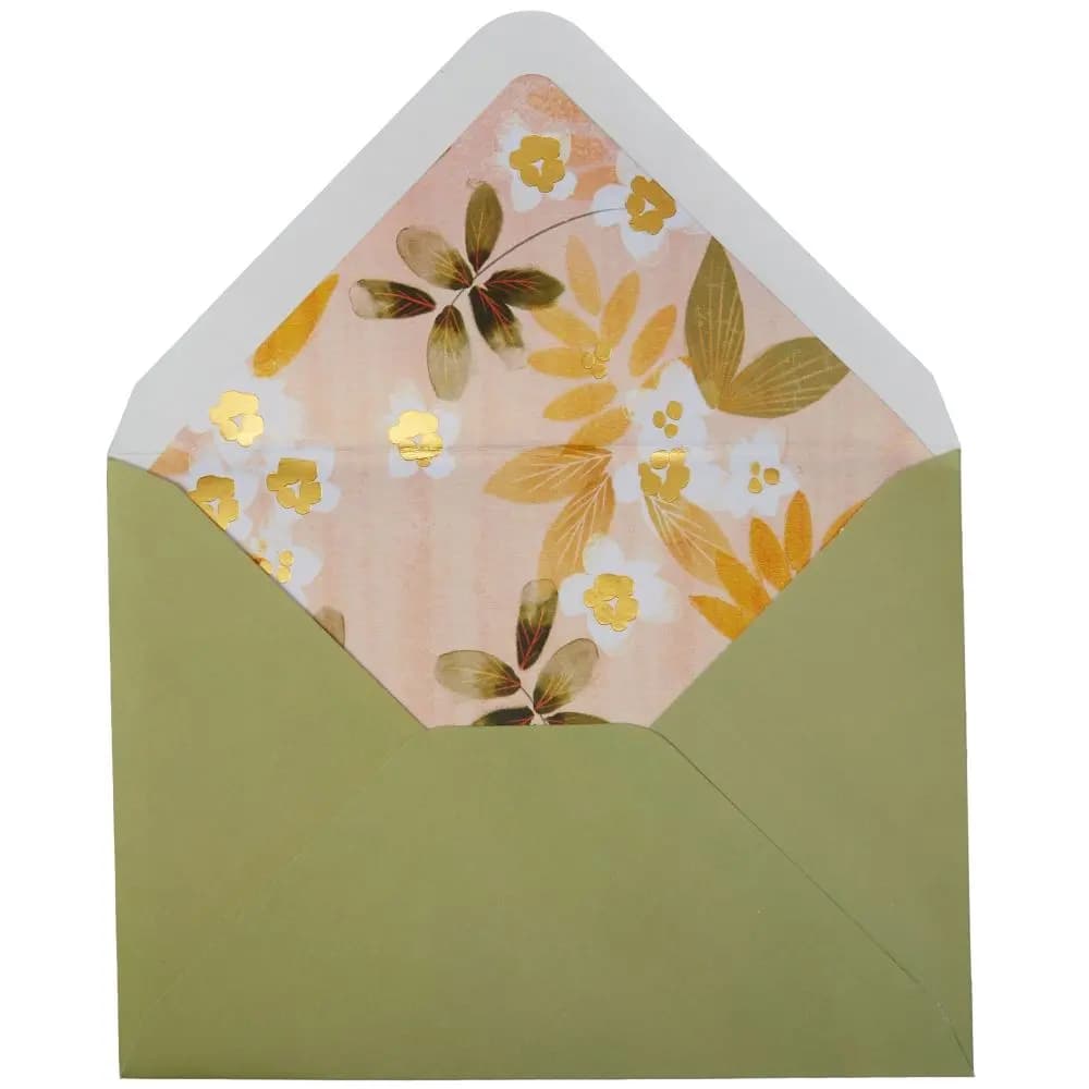 Autumn Bird Fall Card envelope