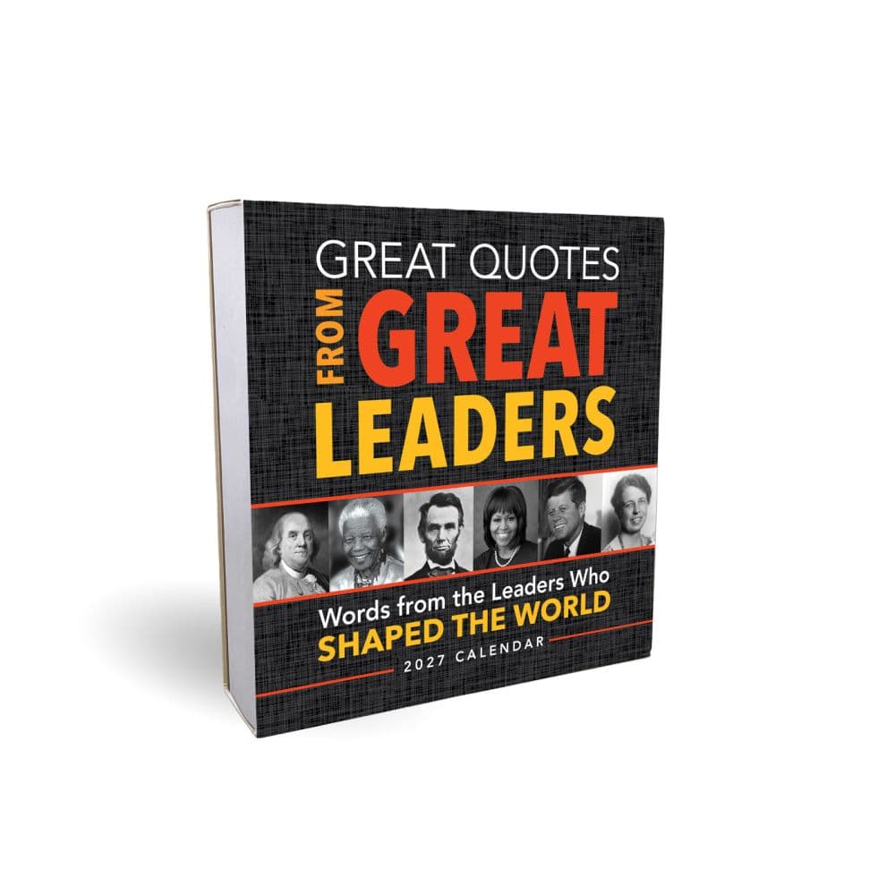 Great Quotes From Great Leaders 2027 Desk Calendar Main Product Image