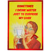 image Vintage Woman with Glass of Water Friendship Card First Alternate Image width=&quot;1000&quot; height=&quot;1000&quot;