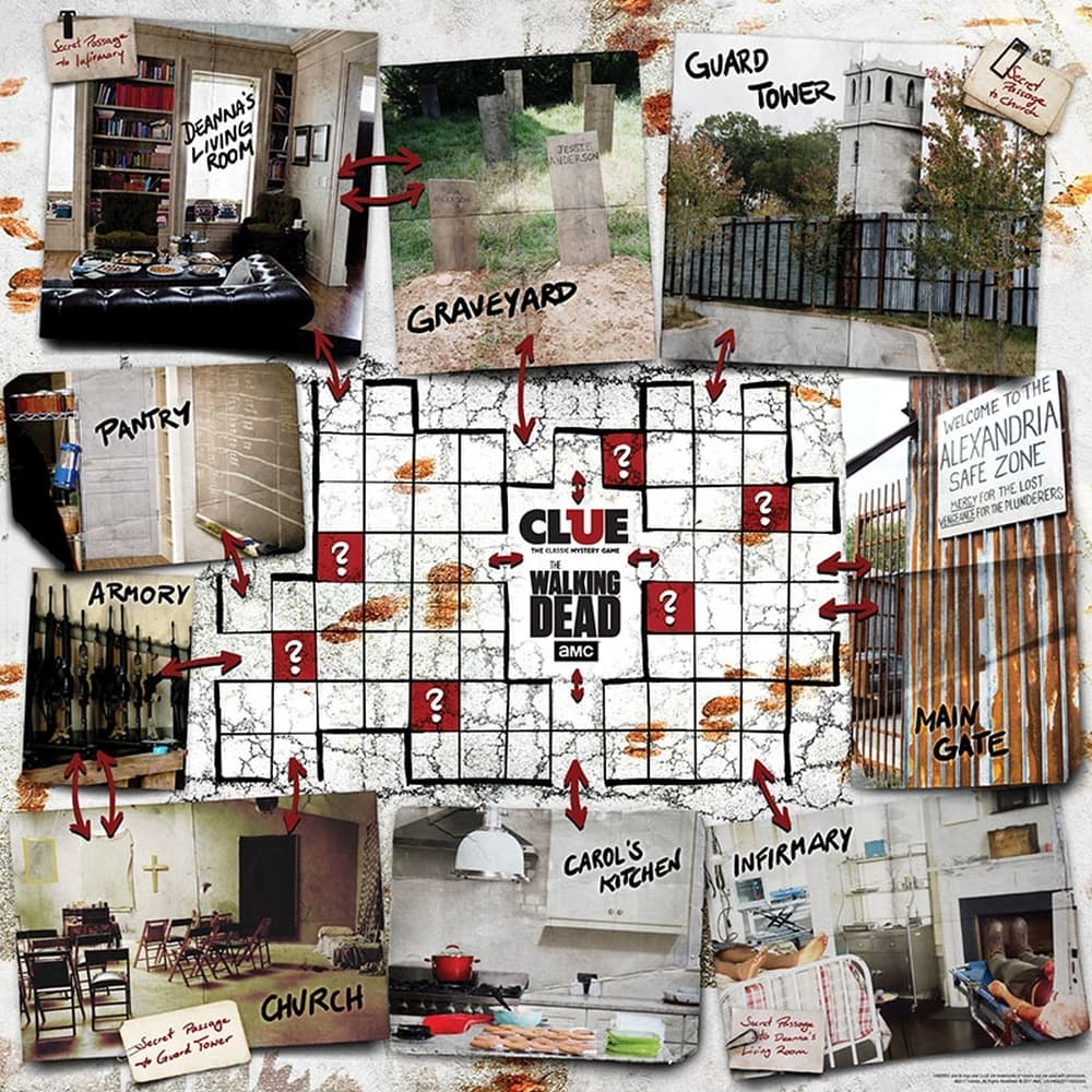 Walking Dead TV Clue Board Game Alternate Image 2