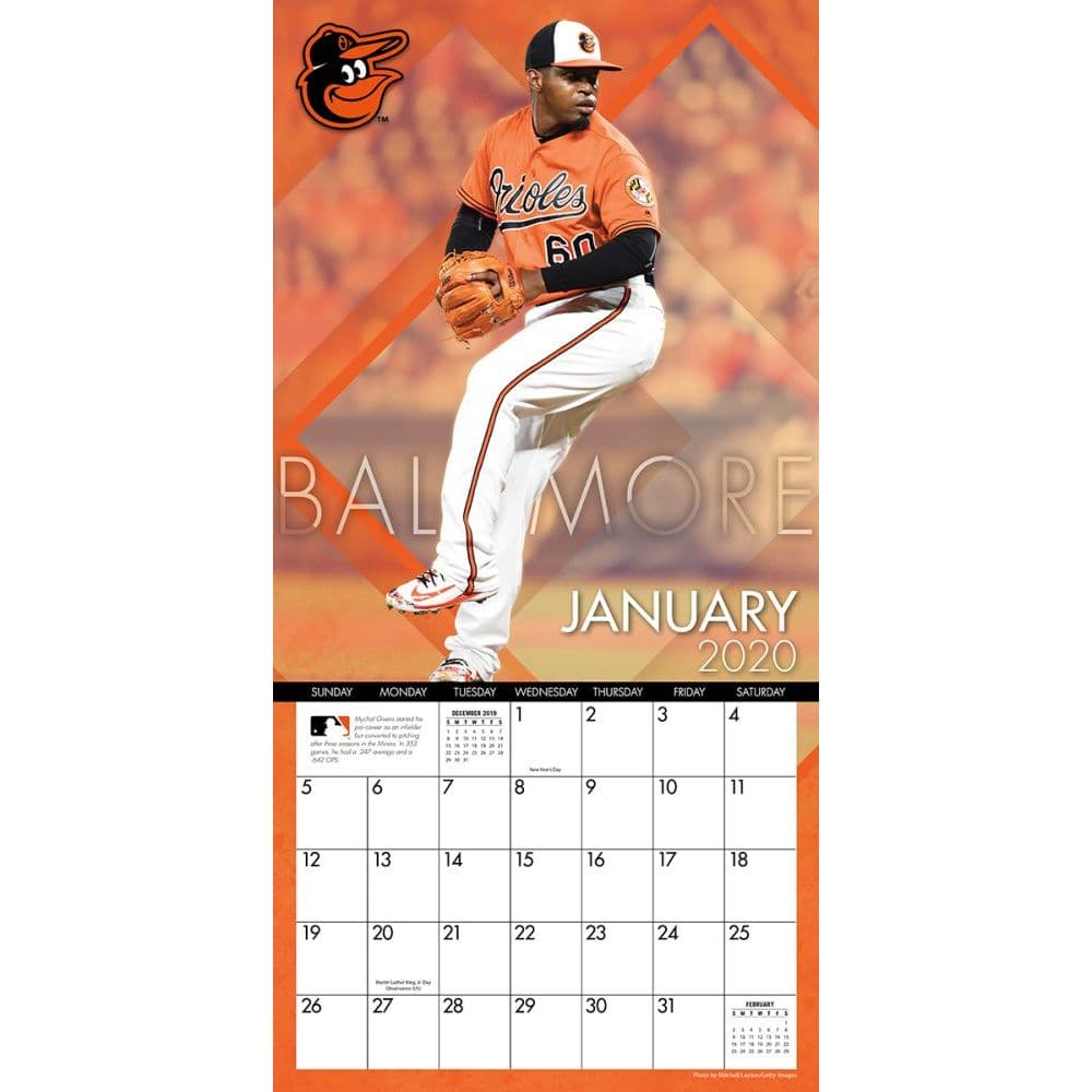 Baltimore Orioles Wall Calendar Calendars
