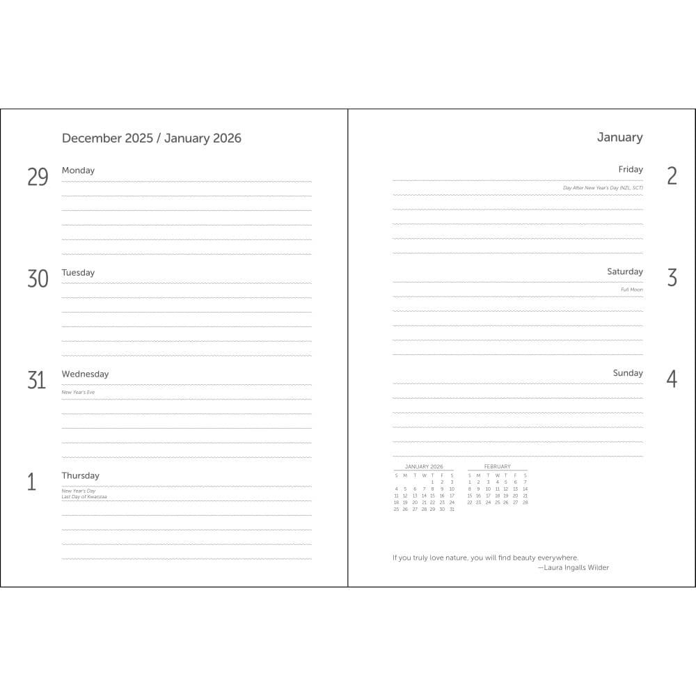 National Parks WPA 17 Month 2026 Planner, 6.5'' X 8.5'', 12-Month Calendar with Stapled Binding