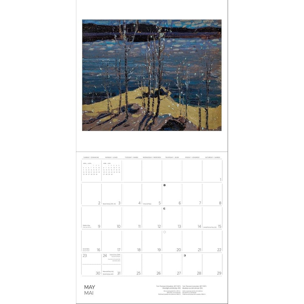 Tom Thomson 2027 Wall Calendar Sixth Alternate Image