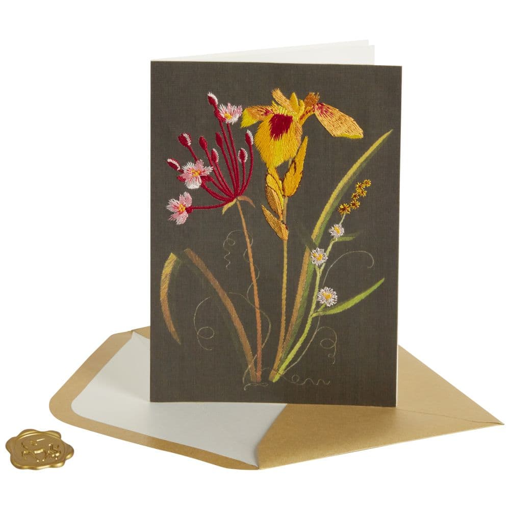 Embroidered Flowers Sympathy Card Eighth Alternate Image width=&quot;1000&quot; height=&quot;1000&quot;