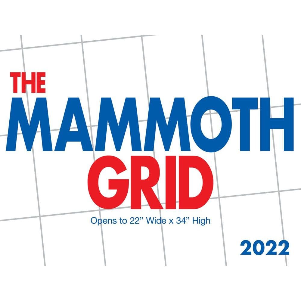 Mammoth Grid 2022 Wall Calendar