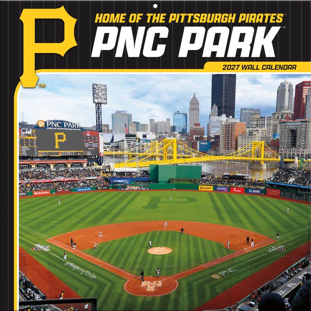 MLB Pittsburgh Pirates PNC Park 2027 Wall Calendar