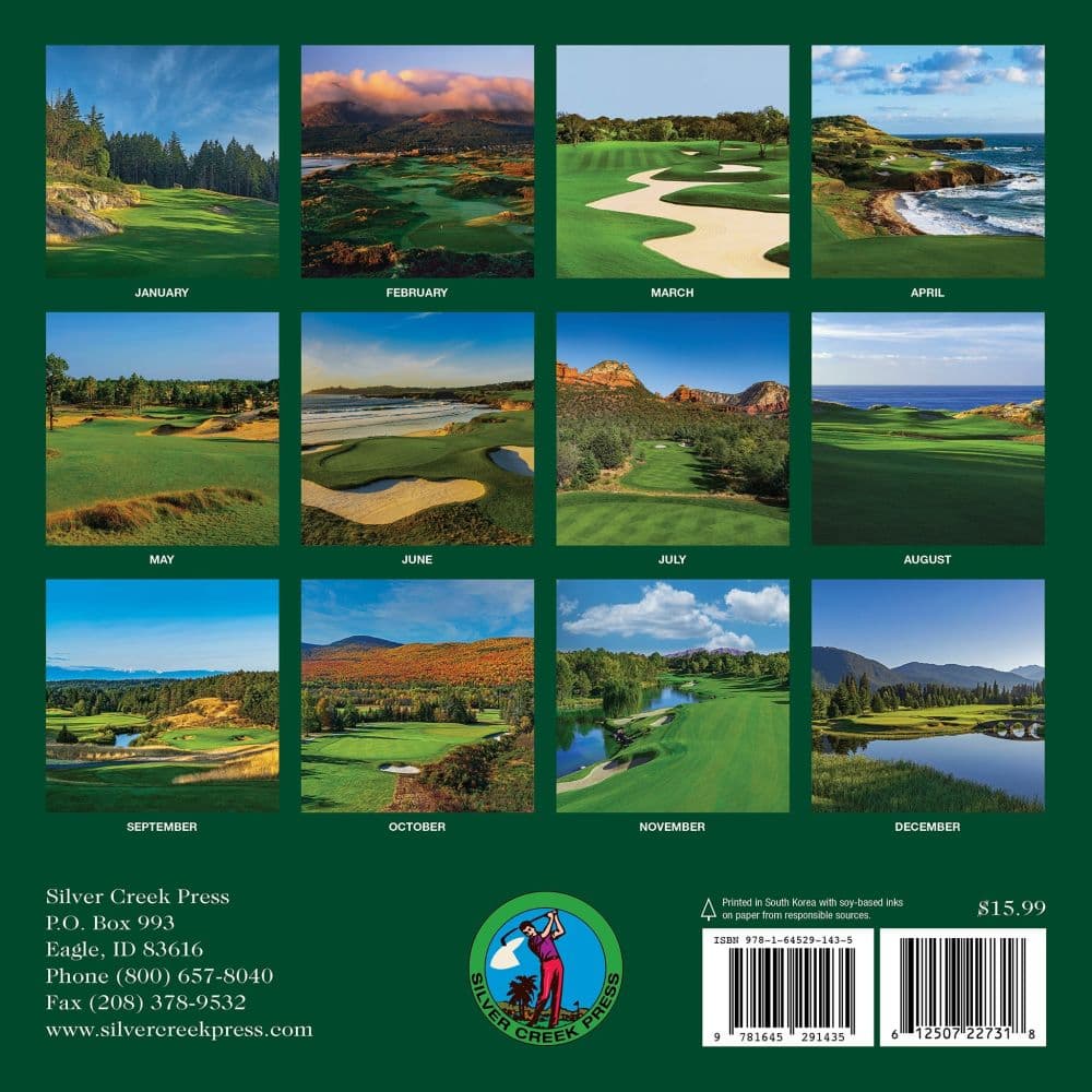A Year of Golf 2027 Wall Calendar First Alternate Image
