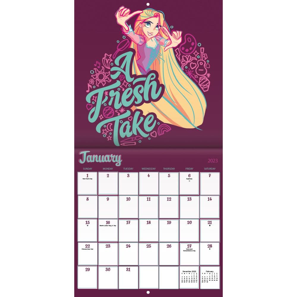 Disney Princess Excl wPrint 2023 Wall Calendar - Calendars.com