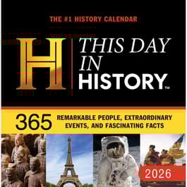 This Day in History 2026 Desk Calendar
