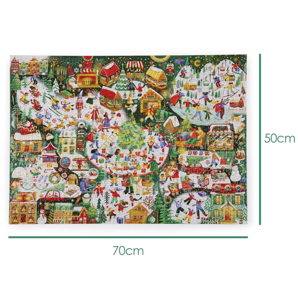Christmas Illustrated 1000 Piece Puzzle Second Alternate Image