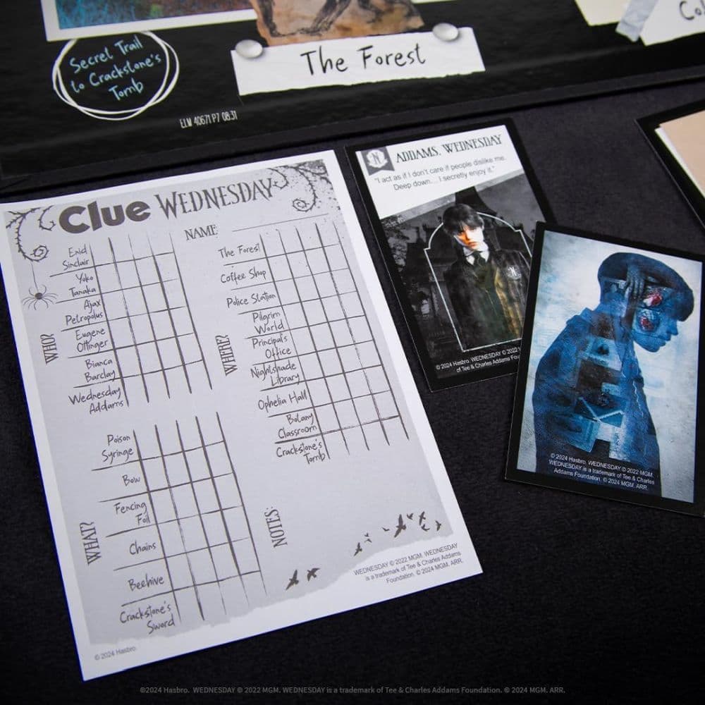 Clue Wednesday Addams Board Game alternate image 5