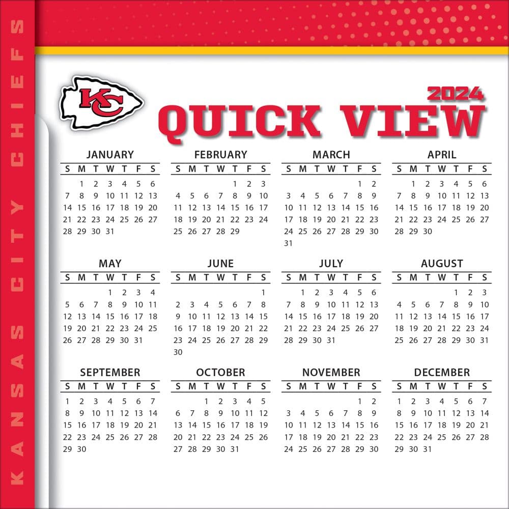 Kansas City Chiefs 2024 Desk Calendar