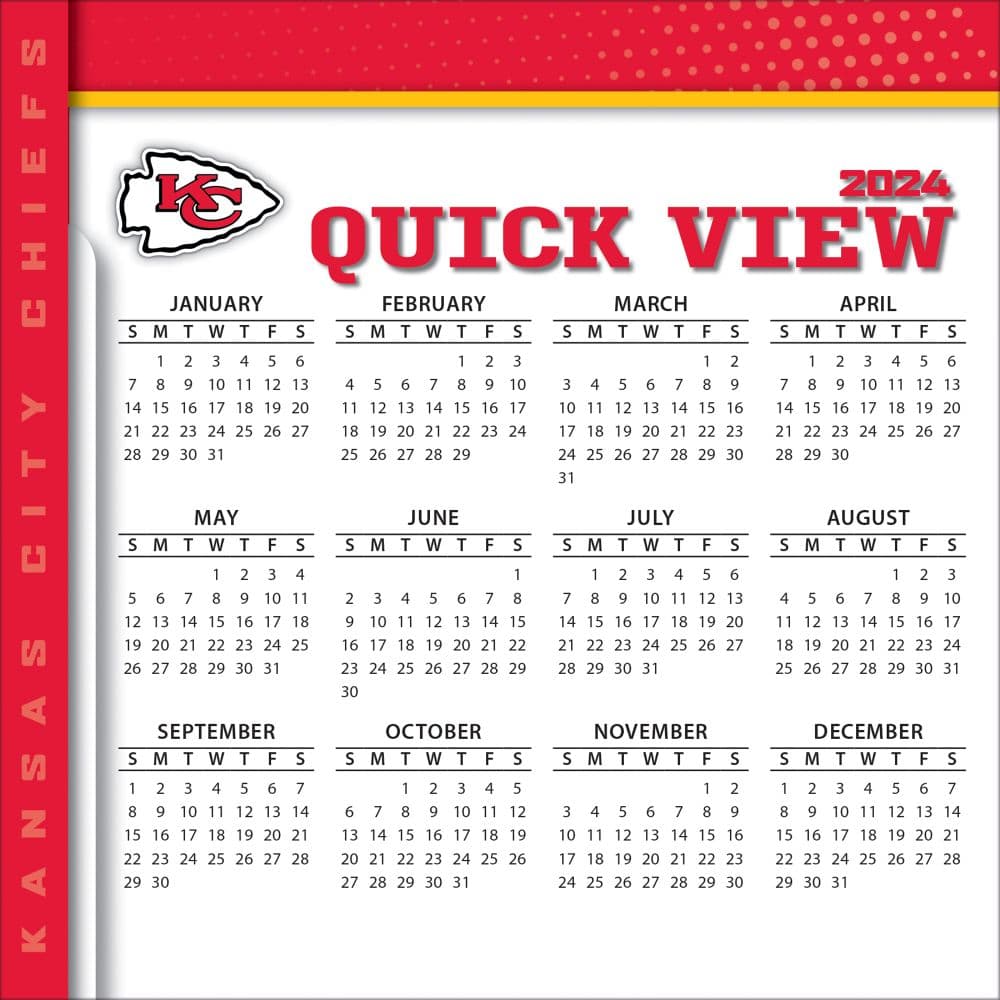 Kansas City Chiefs 2024 Desk Calendar Fourth Alternate Image width=&quot;1000&quot; height=&quot;1000&quot;