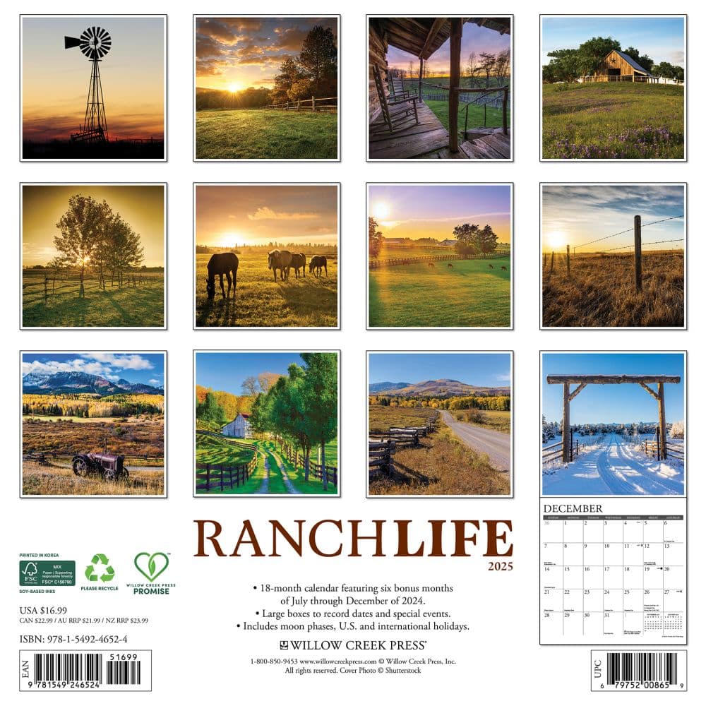 Ranch Life 2025 Wall Calendar First Alternate Image width=&quot;1000&quot; height=&quot;1000&quot;