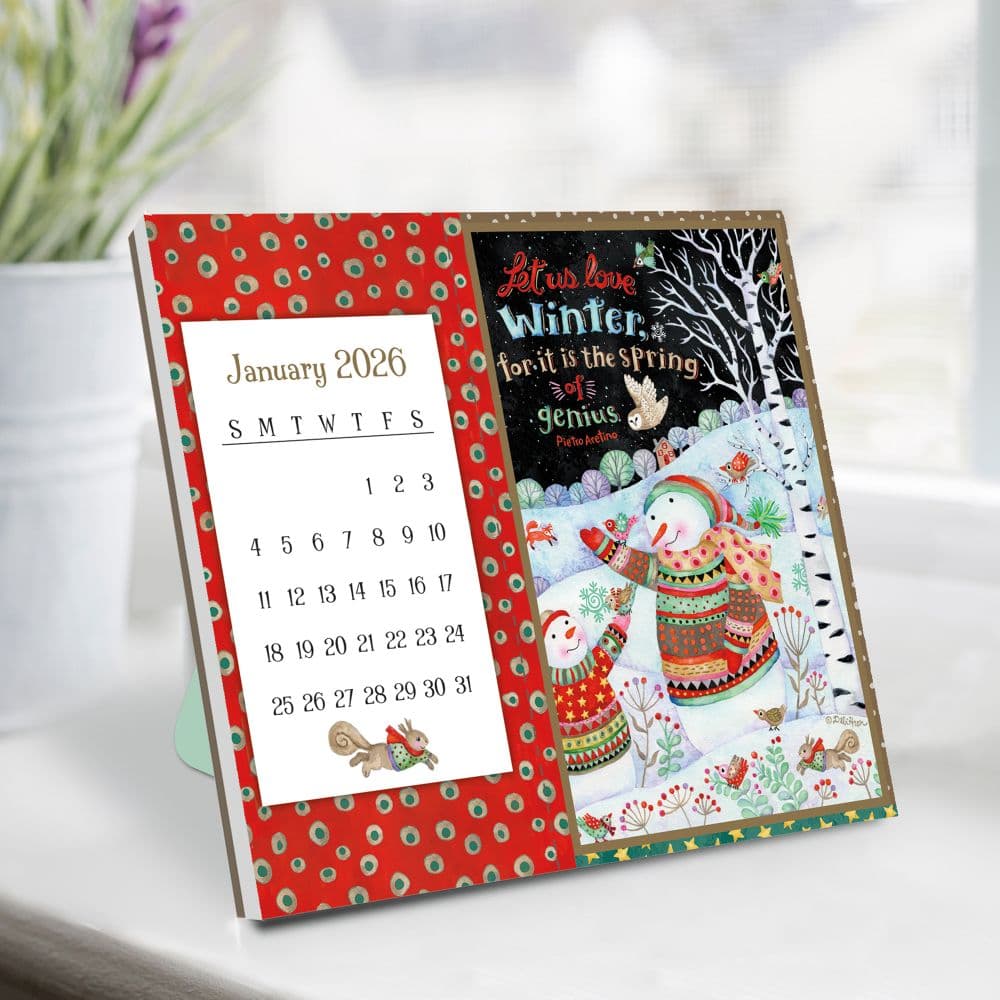 Simple Inspirations Postcard 2026 Desk Calendar by Debi Hron Fourth Alternate Image