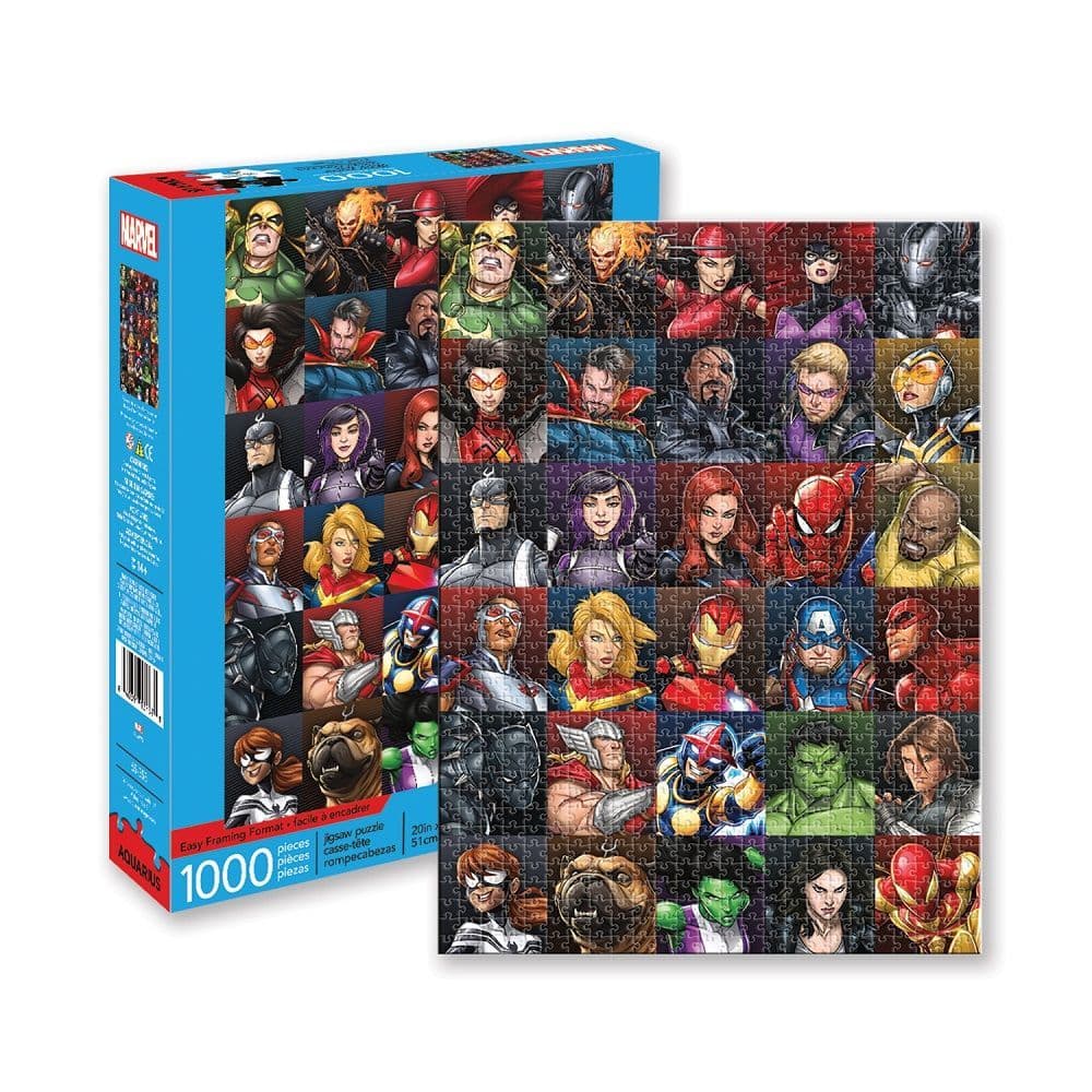 Marvel Heroes Collage 1000pc Puzzle Alternate Image 1