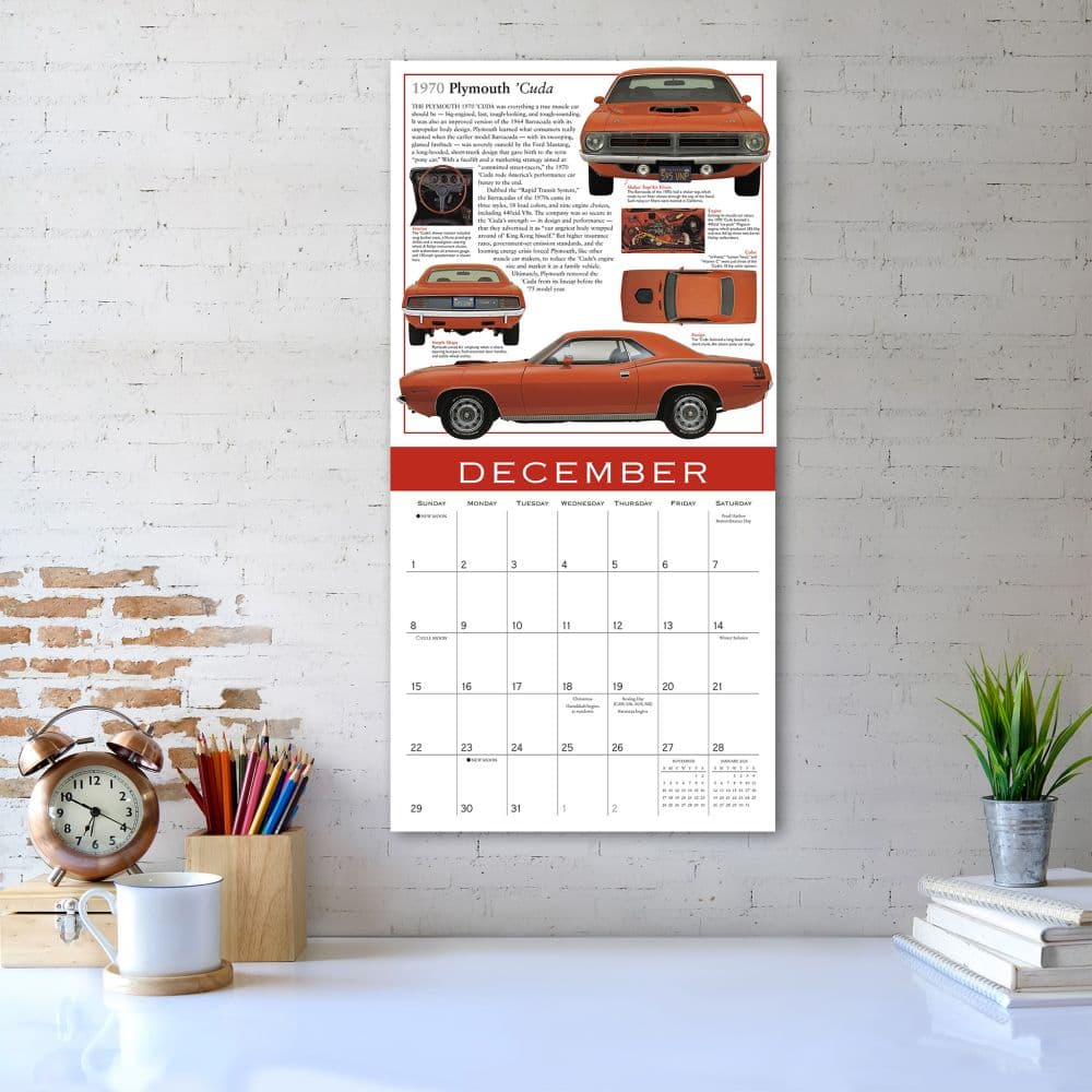 Automobiles Ultimate Classics 2024 Wall Calendar Alternate Image 5